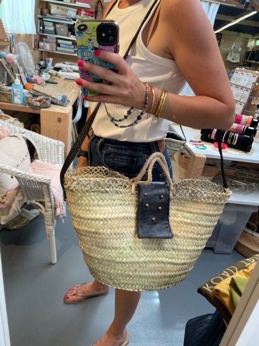 Panier SAFI noir grand modèle