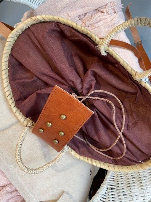 Panier SAFI camel petit modèle 