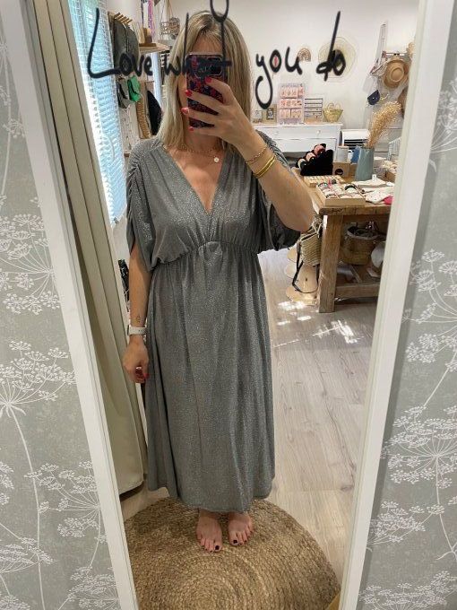 Robe GLITTER grise
