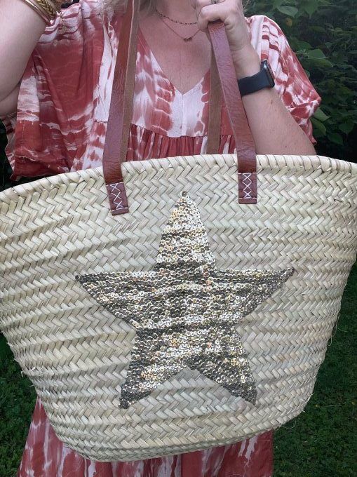 Panier étoile dorée 