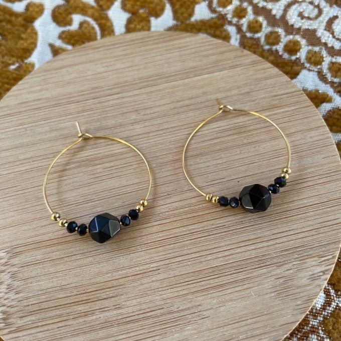 Boucles ROMANE noires