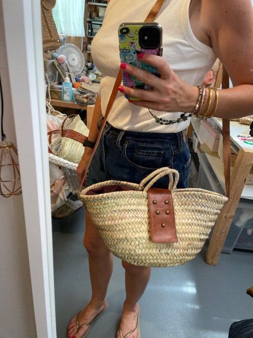 Panier SAFI camel petit modèle 