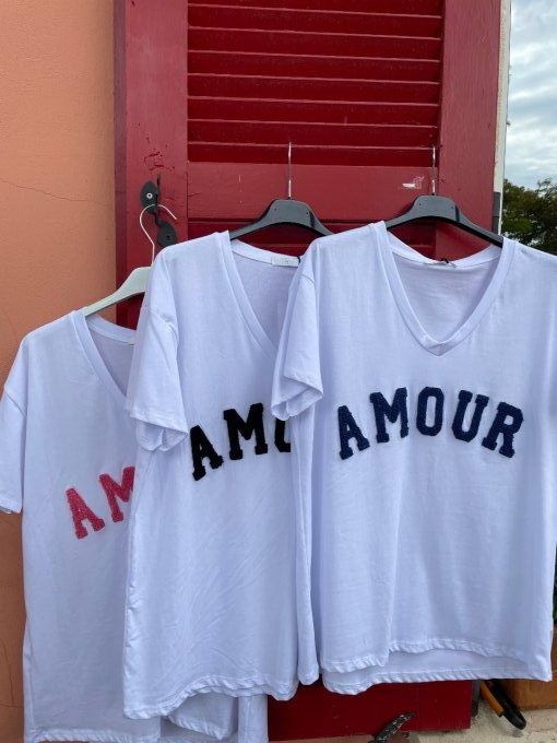 T-shirt AMOUR blanc 