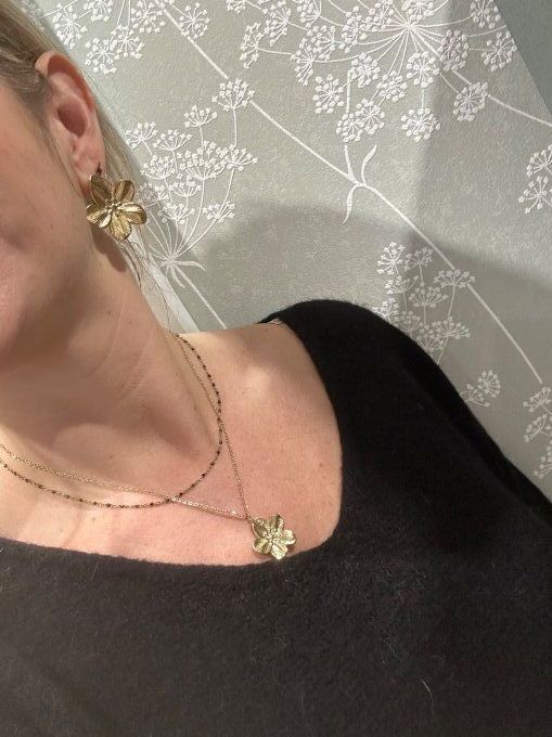Collier doré FLOWERS